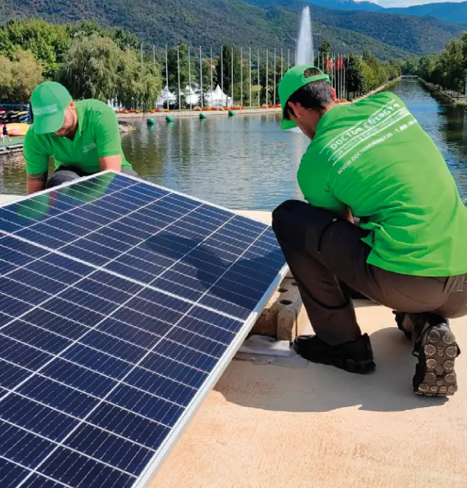 Instalación de paneles solares fotovoltaicos
